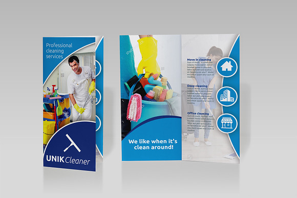 Cleaning Tri-Fold Brochure - SK in Brochure Templates - product preview 6