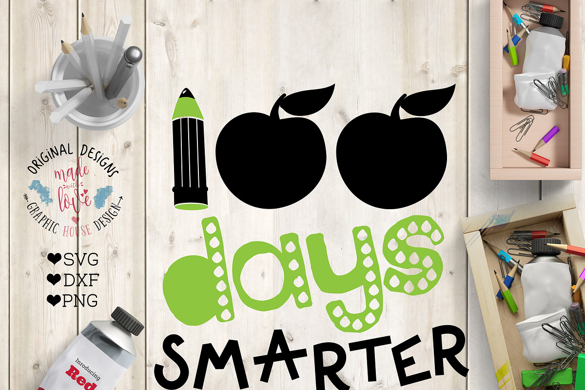 100 Days Smarter Cutting File in Illustrations - product preview 8