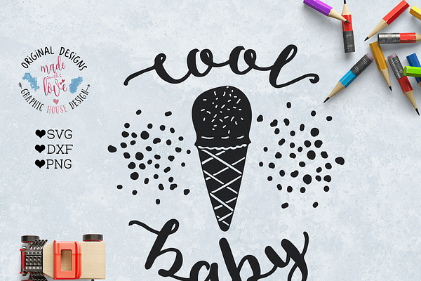 Cool Baby SVG Cutting File