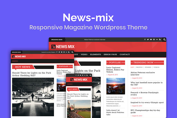 News-mix Magazine Wordpress Theme