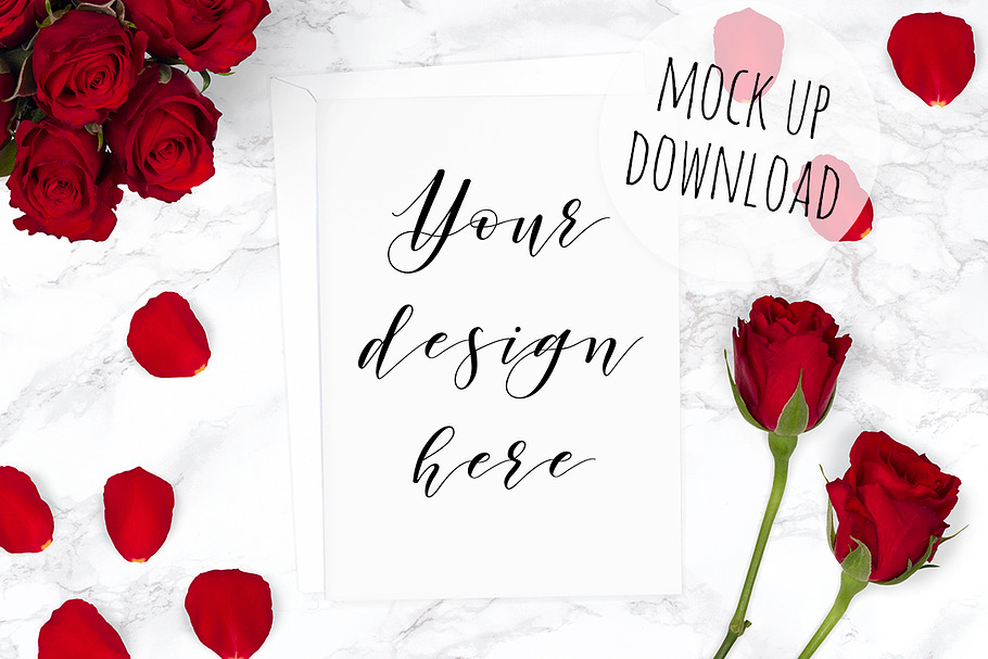 Valentines Day Card Mockup in Print Mockups - product preview 8