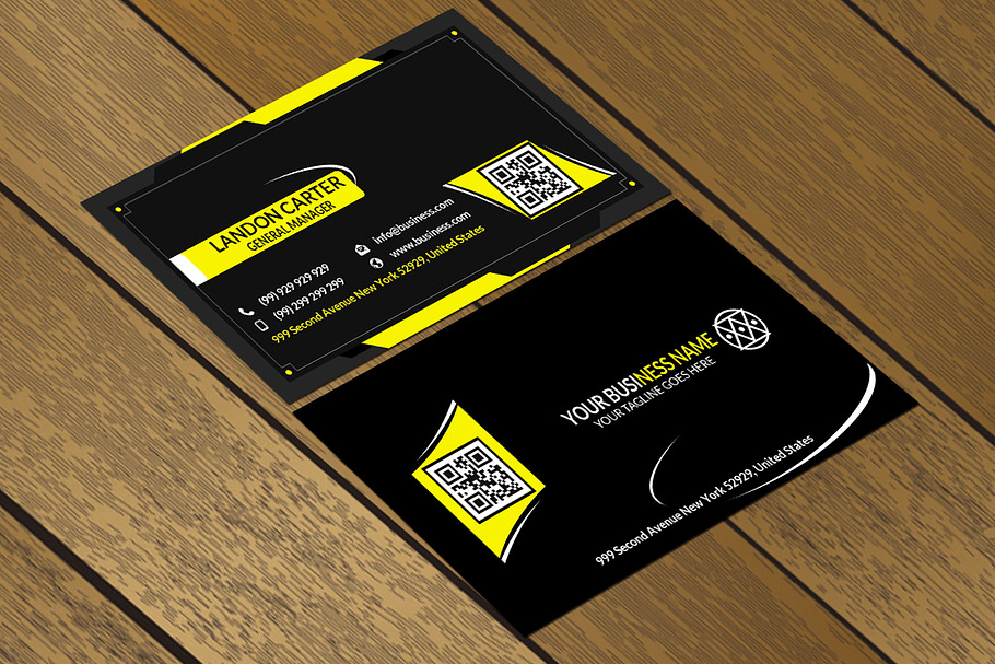 CT022 Corporate business card in Business Card Templates - product preview 8