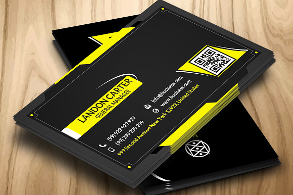 CT022 Corporate business card in Business Card Templates - product preview 2