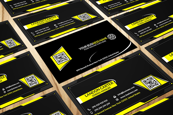 CT022 Corporate business card in Business Card Templates - product preview 3