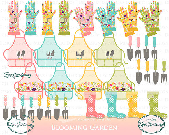 Blooming Garden, Flower in Illustrations - product preview 5