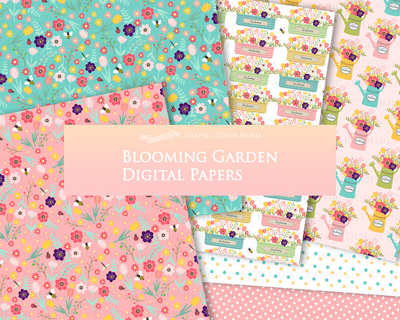Blooming Garden, Flower in Illustrations - product preview 7