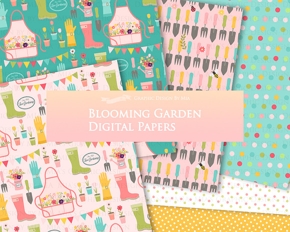 Blooming Garden, Flower in Illustrations - product preview 9