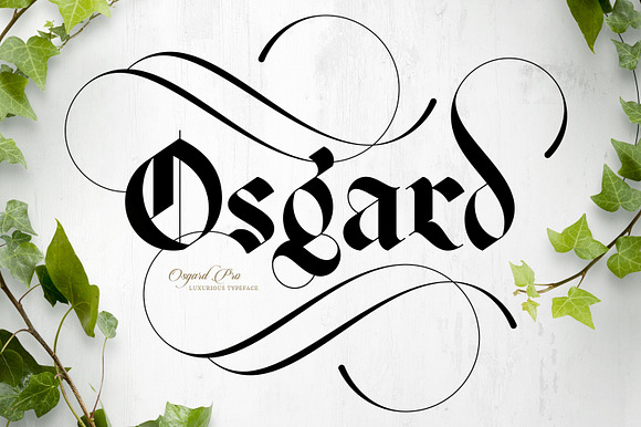 Osgard Pro | Font in Gothic Fonts - product preview 3