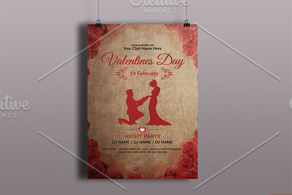 Valentine's Day Party Flyer V727