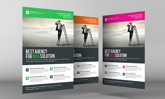 Business Analyst Flyer Template in Flyer Templates - product preview 2