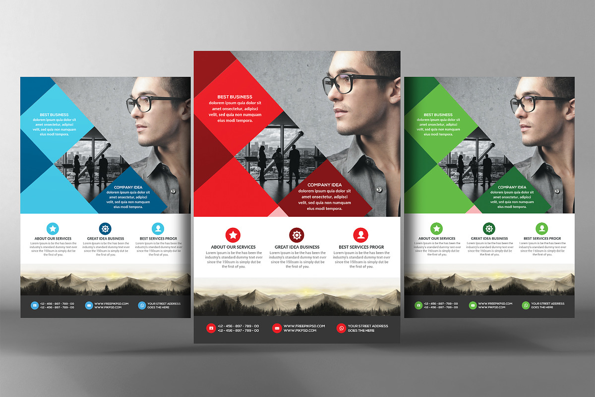 Business Essentials Corporate Flyer in Flyer Templates - product preview 8