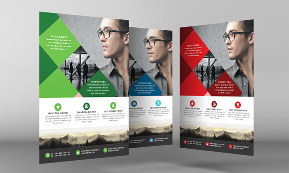 Business Essentials Corporate Flyer in Flyer Templates - product preview 2