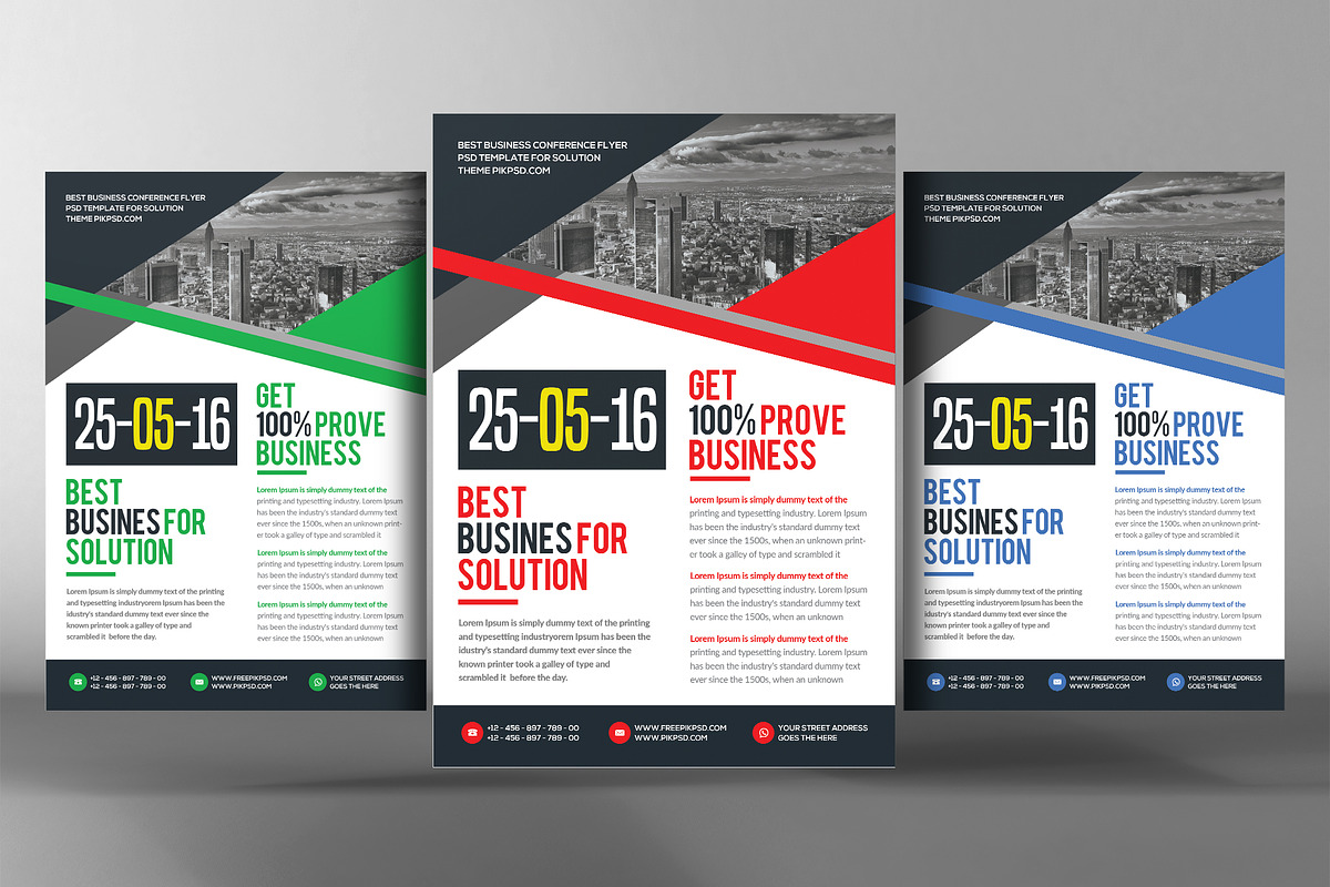 Business Essentials Corporate Flyers in Flyer Templates - product preview 8