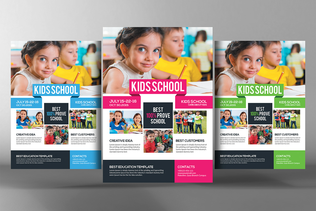 Child Development School Flyer in Flyer Templates - product preview 8