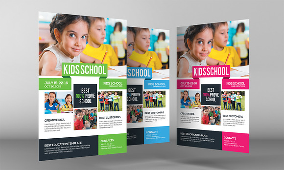 Child Development School Flyer in Flyer Templates - product preview 2