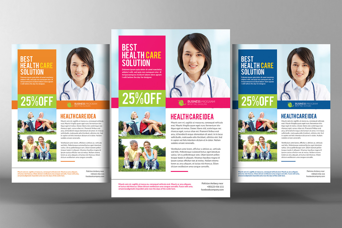 Healthcare Management Flyer Template in Flyer Templates - product preview 8