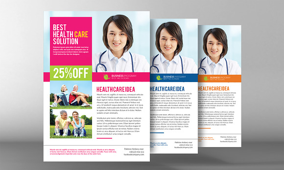 Healthcare Management Flyer Template in Flyer Templates - product preview 1