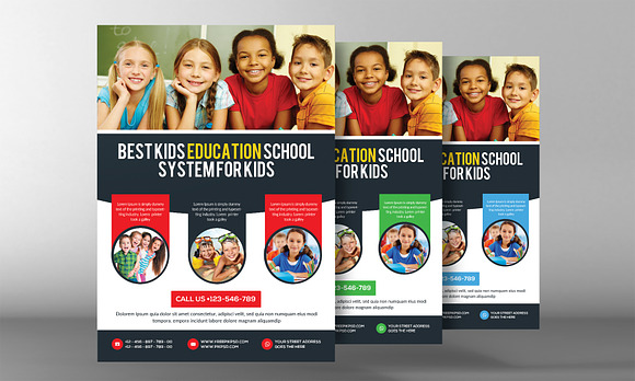 Preschool Kids & Day Care Flyer in Flyer Templates - product preview 1