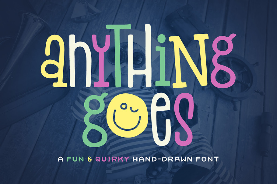 Anything Goes Font in Block Fonts - product preview 8