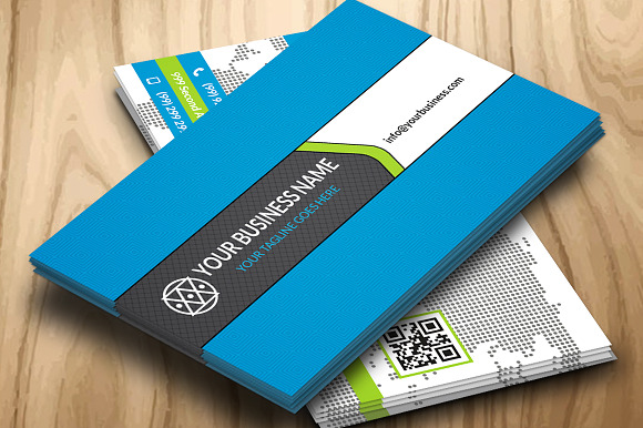 CT023 Corporate business card in Business Card Templates - product preview 1