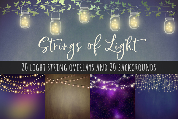 Strings of light overlays