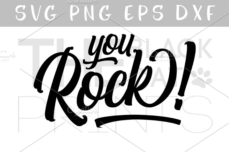You Rock! SVG DXF PNG EPS