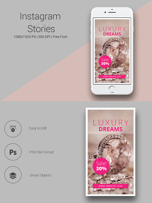 Jewelry Instagram Stories in Instagram Templates - product preview 1
