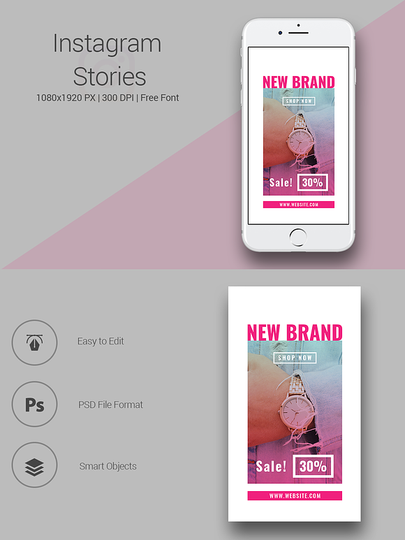 Jewelry Instagram Stories in Instagram Templates - product preview 2
