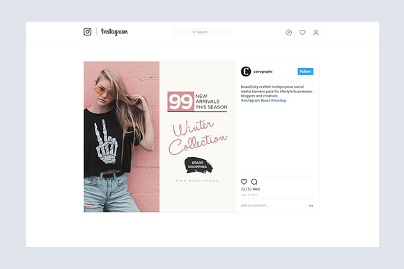 Gravity Instagram Pack in Instagram Templates - product preview 4