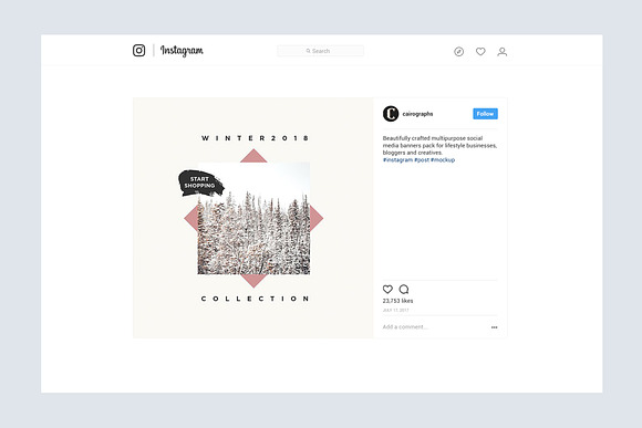 Gravity Instagram Pack in Instagram Templates - product preview 5