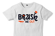 Casual Brushing T-shirt Design 07