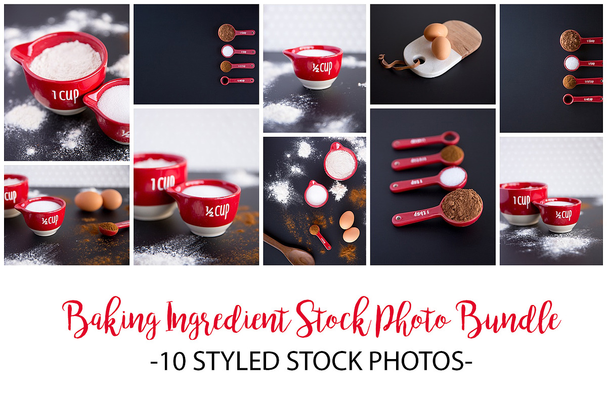 Baking Ingredient Stock Photo Bundle in Product Mockups - product preview 8