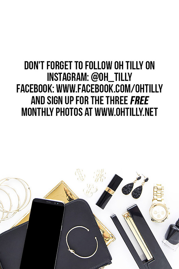 Black & Gold Luxe Stock Bundle S1 in Social Media Templates - product preview 4