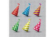 Party Hat Isolated Set 