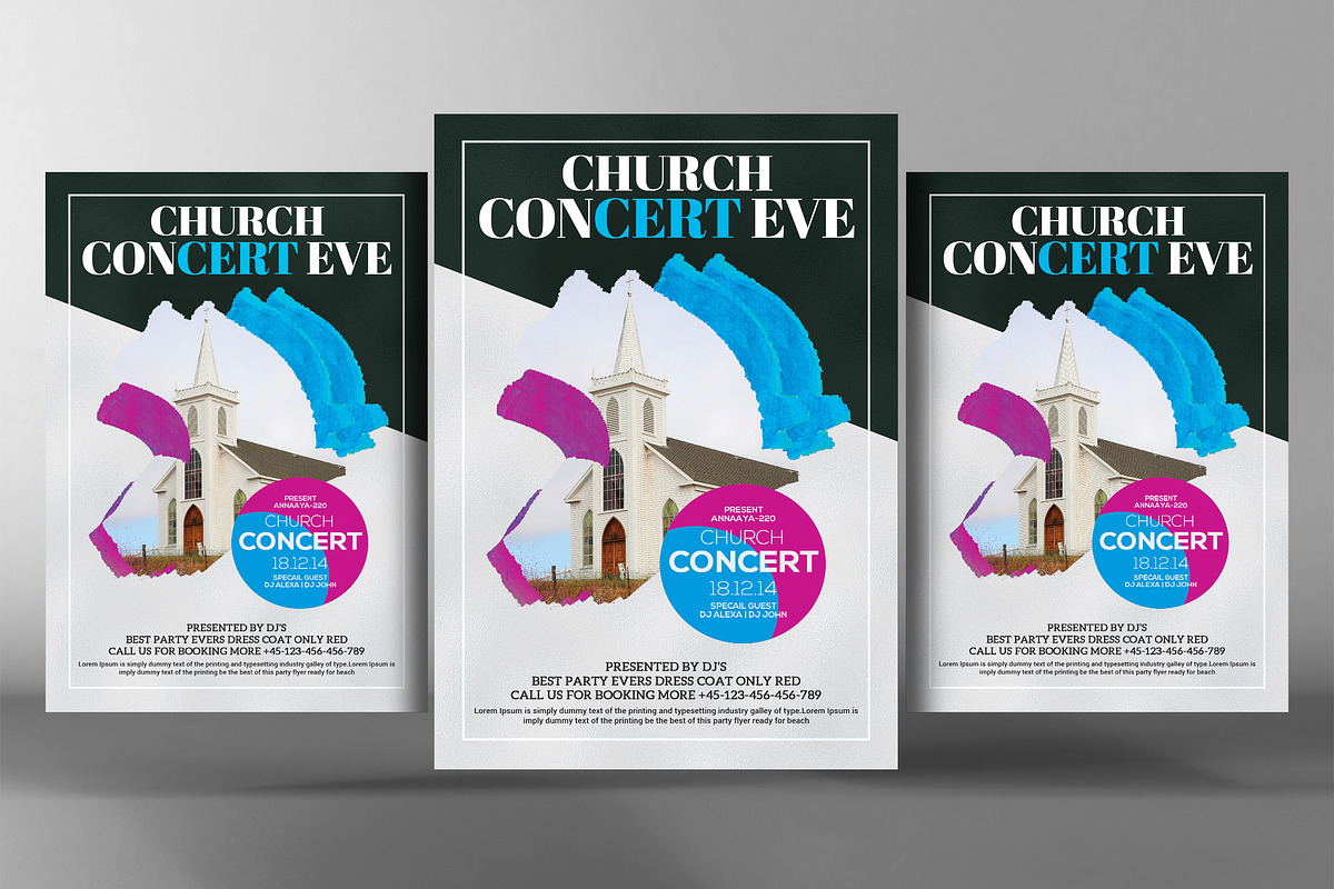 Church Concert Flyer in Flyer Templates - product preview 8