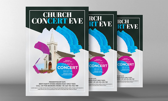 Church Concert Flyer in Flyer Templates - product preview 1