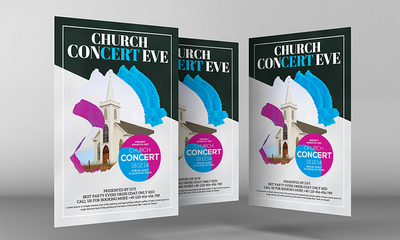 Church Concert Flyer in Flyer Templates - product preview 2