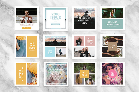 Clarita Social Media Pack | 50% OFF! in Instagram Templates - product preview 2