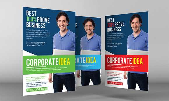 General Purpose Corporate Flyer in Flyer Templates - product preview 2