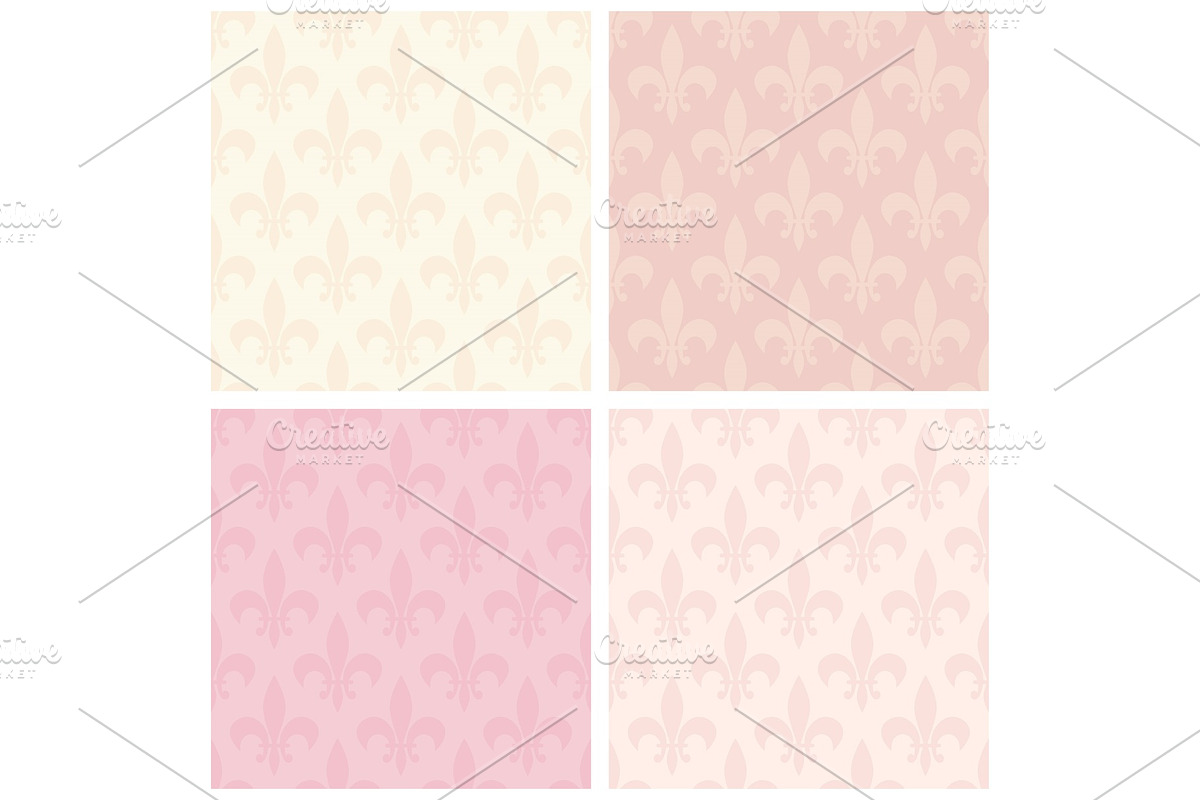 Cute seamless Fleur de Lis pattern in Textures - product preview 8