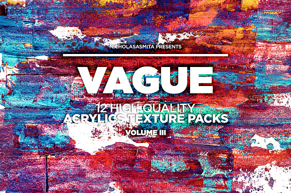 Vague III: 12 Acrylics Textures in Textures - product preview 1