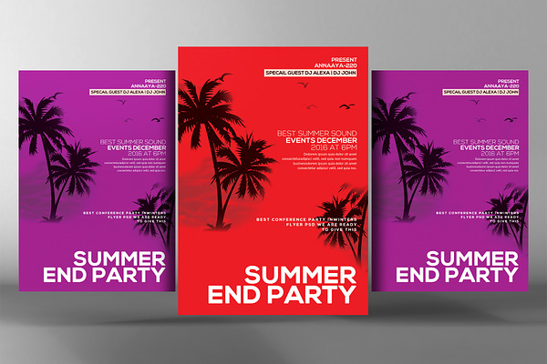 Summer End Party Flyer