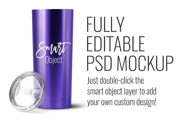 20oz Stainless Steel Straight Sided in Product Mockups - product preview 2