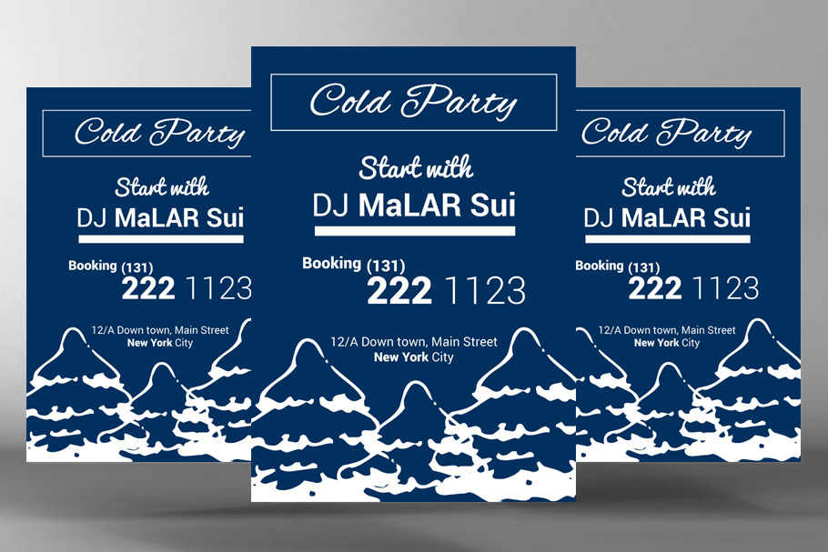 Winter DJ Party Flyer