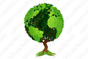 Tree World Globe Earth Concept