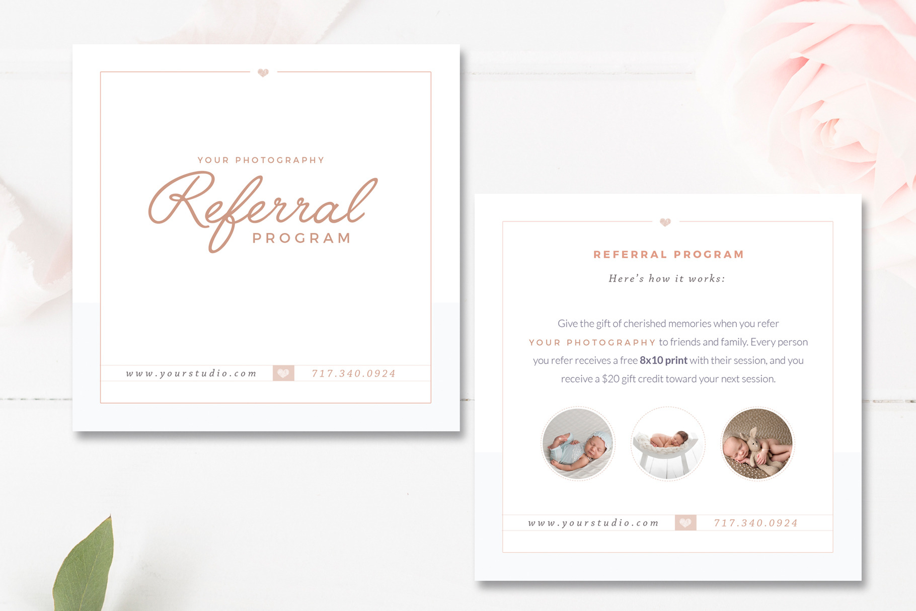 Photo Referral Card Templates  Creative Daddy Within Referral Card Template