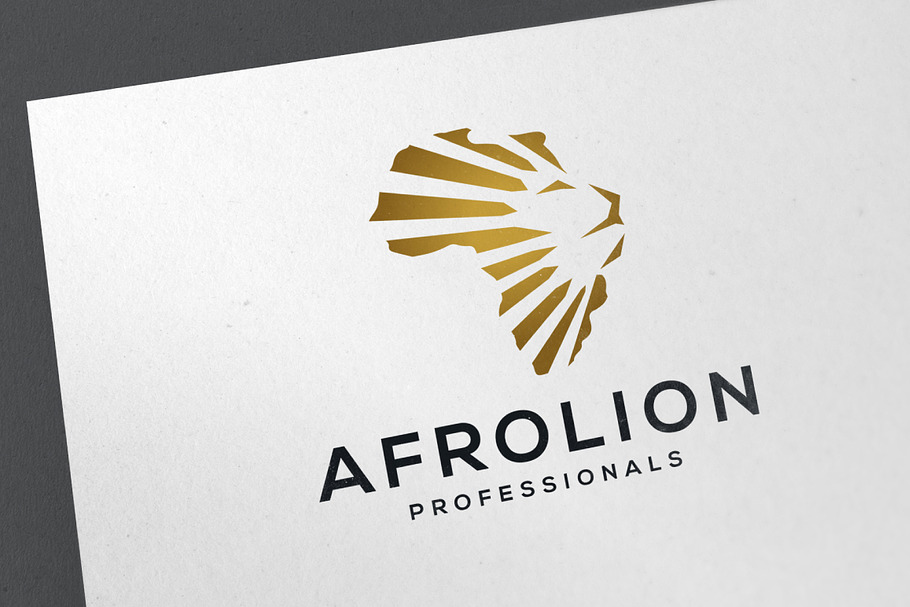  African Lion Logo Template