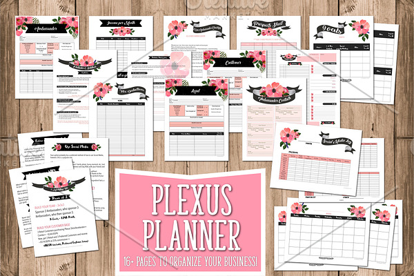 Plexus Planner in Chalkboard Style