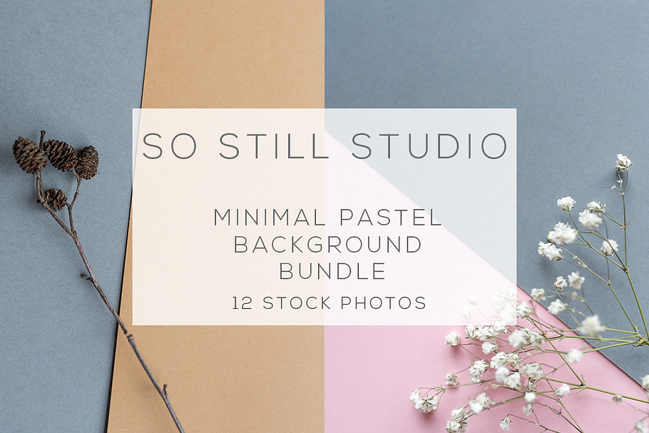 Minimal pastel background bundle in Product Mockups - product preview 8