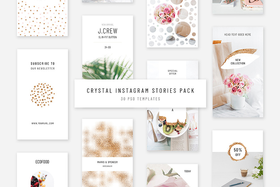 Crystal Instagram Stories Pack in Instagram Templates - product preview 8
